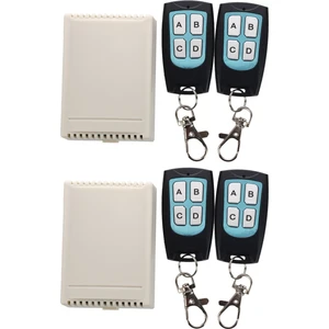 2x Dc 12V 4 Kanal Uzaktan Kumanda Anahtarı 2 Verici + Alıcı (Yurt Dışından)