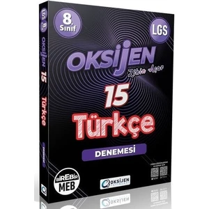 Oksijen Yayınları 8. Sınıf LGS Türkçe 15 Deneme