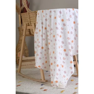 Çift Taraflı Interlok Bebek Battaniyesi  %100 Pamuk  100 x 85 cm ( Güneş )