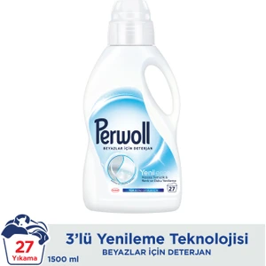 Hassas Bakım Sıvı Çamaşır Deterjanı 1,5L (27 Yıkama) Beyaz Yenileme