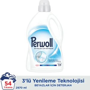 Geliştirilmiş Beyaz Sıvı Çamaşır Detarjanı 2970 ml