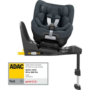 MaxiCosi Mica 360 Pro İSize Dünyanın İlk Kızaklı, Araç Dışına Çıkabilen İsofix'Li 360 Dönebilir Yatabilir 018 Kg Bebek Oto Koltuğu Authentic Graphite
