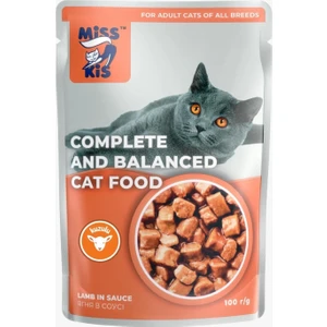 Miss Kis Premium Pouch Kuzulu Yetişkin Kedi Konservesi 100 gr