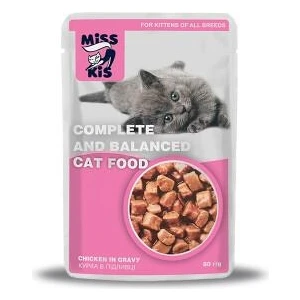 Miss Kis Premium Pouch Tavuklu Yavru Kedi Konservesi 80 gr