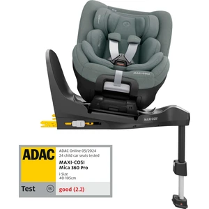 MaxiCosi Mica 360 Pro İSize Dünyanın İlk Kızaklı, Araç Dışına Çıkabilen Adac'Lı İsofix'Li 360 Dönebilir Yatabilir 018 Kg Bebek Oto Koltuğu Authentic Grey