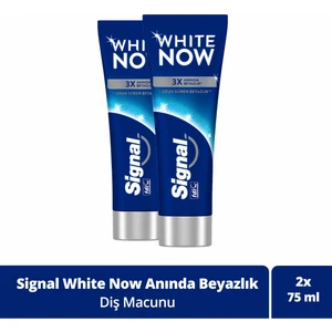 White Now Diş Macunu Original Uzun Süren Beyazlık 75 ml X2