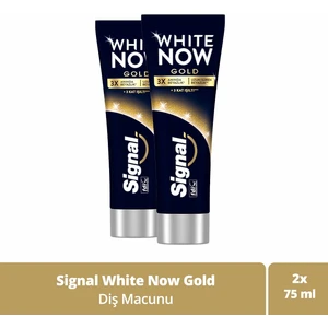 White Now Diş Macunu Gold 3 Kat Işıltı 75 ml X2