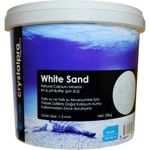 White Sand 25 kg Beyaz Akvaryum Kumu Kalsiyum Karbonat Kum Resif Mercan ve Ciklet