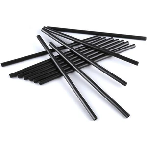 Ambalaj Pazarı Plastik Ince Kokteyl Pipeti Siyah 14 cm - 1000 Adet