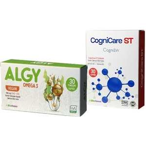 Omega 3 (Yüksek DHA) & CogniCare ST (Tek Kapsülde 250 mg Cognizin Sitikolin - B6 - B12)