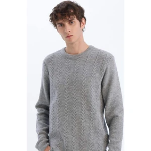 Standart Fit Bisiklet Yaka Triko Kazak E1007AX24WN