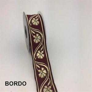 35070-BORDÜR - 10 mt Bordo