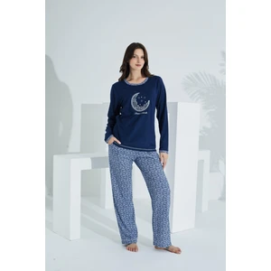 Ekstra Yumuşak Pamuklu Kumaş Pijama Takımı 98142