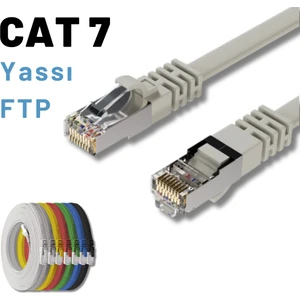 Irenıs 15 Metre Cat7 Kablo Yassı Ftp Ethernet Network Lan Ağ Kablosu