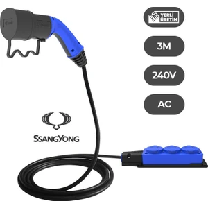 Sang Yong Elektrikli Araçlardan Güç Alın: V2L 3'lü Uzatma Priz Adaptör