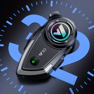Intercom Y80 Motorsiklet Bluetooth Kulaklığı 1000 Mah Uzun Bekleme Süresi Su Geçirmez