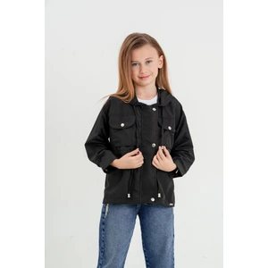 Kız Çocuk Cep Kapaklı Yağmurluk G1655