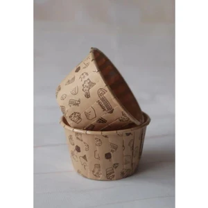 Efe Pastacılık Desenli Kek Kapsülü Kraft Desenli Muffin Kek Kalıbı , Cupcake Kalıbı , Airfryer Uyumlu 50 'li