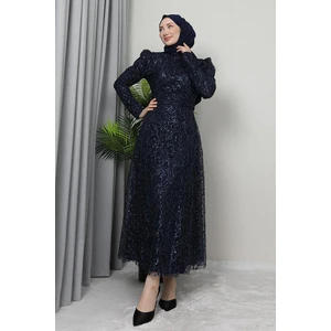 Ayperi Tesettür Abiye Lacivert