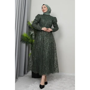 Giza Store Ayperi Tesettür Abiye Haki