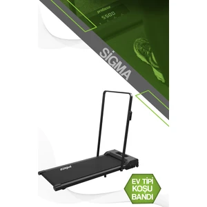 Sigma Uzaktan Kumandalı Yürüme Bandı LED Ekran, Kolay Kurulum, Katlanabilir, 0-8km/sa