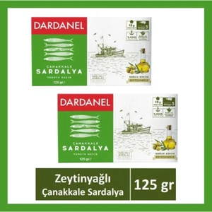 Zeytinyağlı Soğuk Sıkım Çanakkale Sardalya 125 gr (2 Paket)