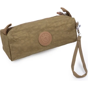 Krinkıl / Klinkır Tek Fermuarlı Bilek Askılı Cep Telefon El Çantası Cüzdan Kalemlik Haki 1115H