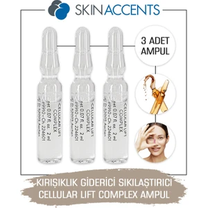 Skin Accents   Ampul Cellular Lift Complex Cilt Serumu 3 Adet Dermaroller Dermapen Serum