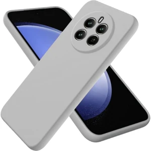 Realme 12 Pro Uyumlu Silikon Kılıf - Kamera Korumalı Esnek Pastel Renk Kapak - Gri