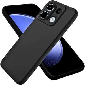 Poco X6 Uyumlu Silikon Kılıf - Kamera Korumalı Esnek Pastel Renk Kapak - Siyah