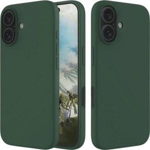 Apple iPhone 16 Uyumlu Silikon Kılıf - Pastel Renk Tonu Esnek Tam Koruma Kapak - Yeşil