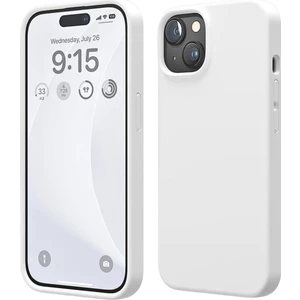 Apple iPhone 15 Uyumlu Silikon Kılıf - Pastel Renk Tonu Esnek Tam Koruma Kapak - Beyaz
