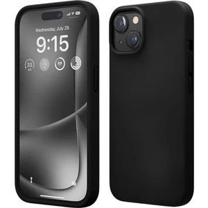 Apple iPhone 14 Uyumlu Silikon Kılıf - Pastel Renk Tonu Esnek Tam Koruma Kapak - Siyah