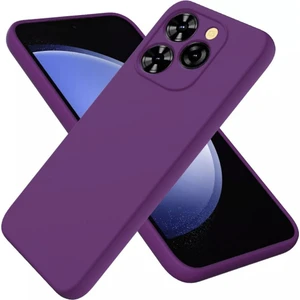 Tecno Spark 20 Pro Uyumlu Silikon Kılıf - Kamera Korumalı Esnek Pastel Renk Kapak - Mor