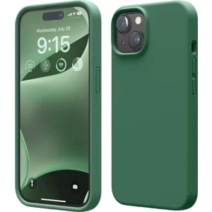 Apple iPhone 15 Uyumlu Silikon Kılıf - Pastel Renk Tonu Esnek Tam Koruma Kapak - Yeşil