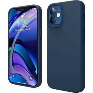 Apple iPhone 12 Uyumlu Silikon Kılıf - Pastel Renk Tonu Esnek Tam Koruma Kapak - Lacivert