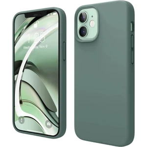 Apple iPhone 12 Uyumlu Silikon Kılıf - Pastel Renk Tonu Esnek Tam Koruma Kapak - Yeşil