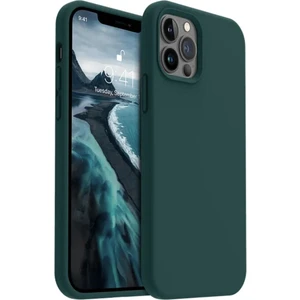 Apple iPhone 12 Pro Max Uyumlu Silikon Kılıf - Pastel Renk Esnek Tam Koruma Kapak - Yeşil