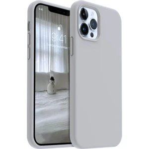 Apple iPhone 12 Pro Max Uyumlu Silikon Kılıf - Pastel Renk Esnek Tam Koruma Kapak - Gri