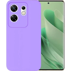 Infinix Zero 30 4G Uyumlu Silikon Kılıf - Kamera Korumalı Esnek Pastel Renk Kapak - Lila