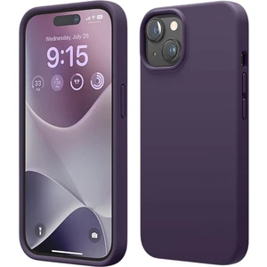 Apple iPhone 15 Uyumlu Silikon Kılıf - Pastel Renk Tonu Esnek Tam Koruma Kapak - Mor