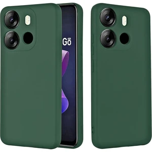 Tecno Spark Go 2023 Uyumlu Silikon Kılıf - Kamera Korumalı Esnek Pastel Renk Kapak - Yeşil