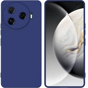 Tecno Camon 30 Pro CL8 Uyumlu Silikon Kılıf - Kamera Korumalı Esnek Pastel Renk Kapak - Lacivert