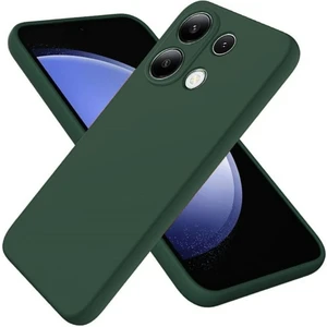 Redmi Note 13 4G Uyumlu Silikon Kılıf - Kamera Korumalı Esnek Pastel Renk Kapak - Yeşil