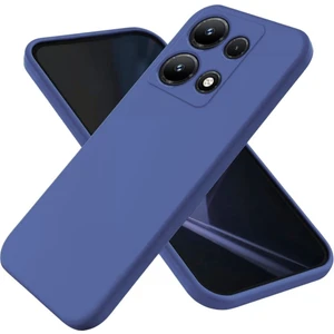 Infinix Note 30 Pro Uyumlu Silikon Kılıf - Kamera Korumalı Esnek Pastel Renk Kapak - Lacivert