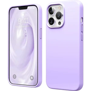 Apple iPhone 13 Pro Uyumlu Silikon Kılıf - Pastel Renk Tonu Esnek Tam Koruma Kapak - Lila
