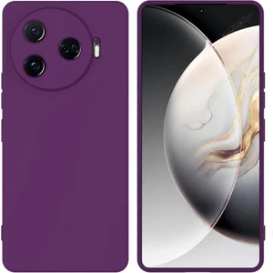 Tecno Camon 30 Pro CL8 Uyumlu Silikon Kılıf - Kamera Korumalı Esnek Pastel Renk Kapak - Mor