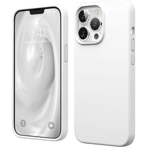 Apple iPhone 13 Pro Max Uyumlu Silikon Kılıf - Pastel Renk Esnek Tam Koruma Kapak - Beyaz
