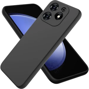 Tecno Spark Go 2024 Uyumlu Silikon Kılıf - Kamera Korumalı Esnek Pastel Renk Kapak - Siyah