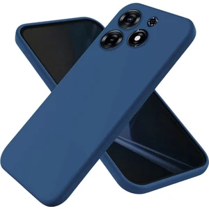 Tecno Spark 10 Pro Uyumlu Silikon Kılıf - Kamera Korumalı Esnek Pastel Renk Kapak - Lacivert